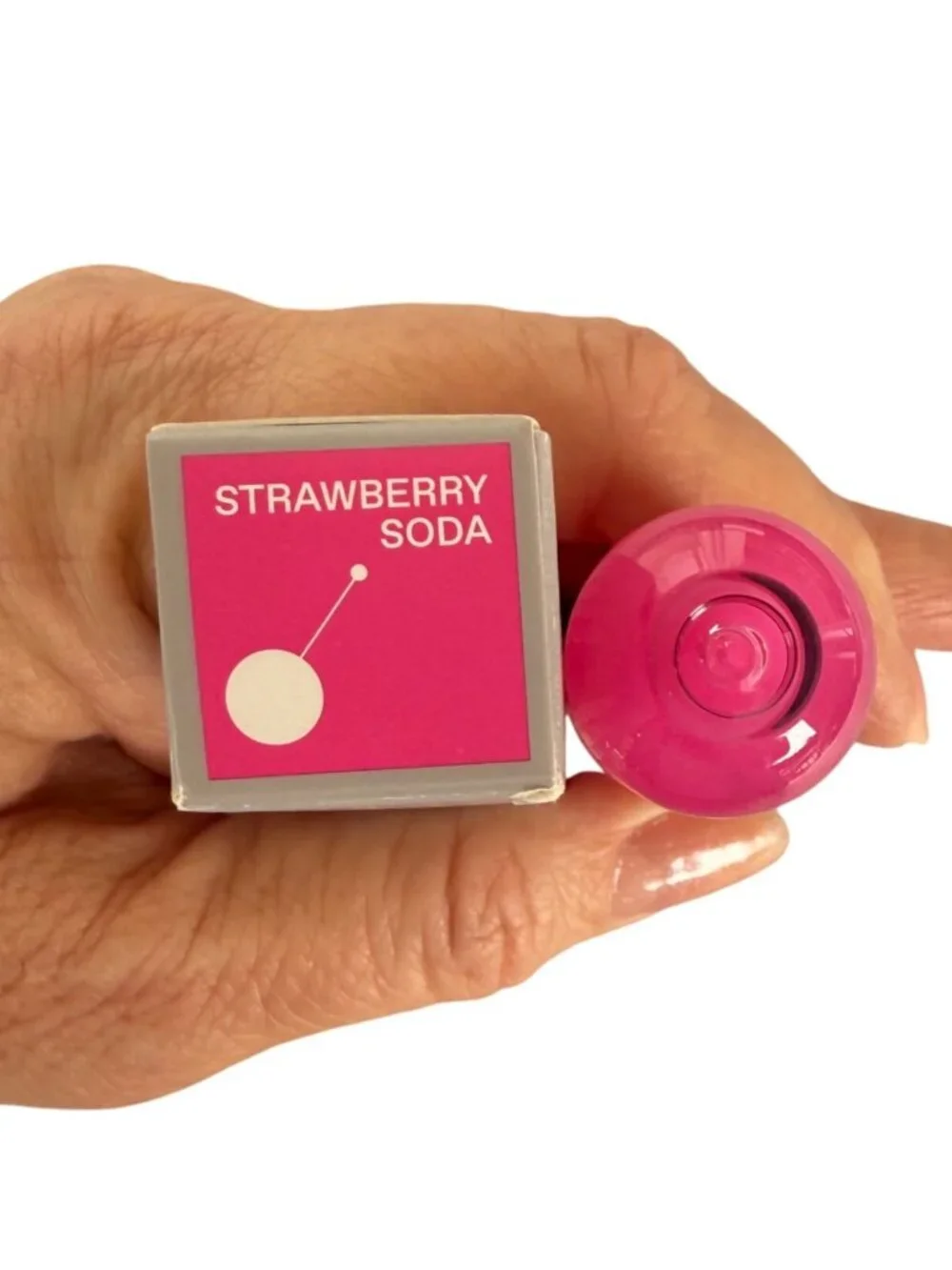 REM Beauty Essential Drip Glossy Lip Balm Strawberry Soda 0.15 oz Ariana Grande